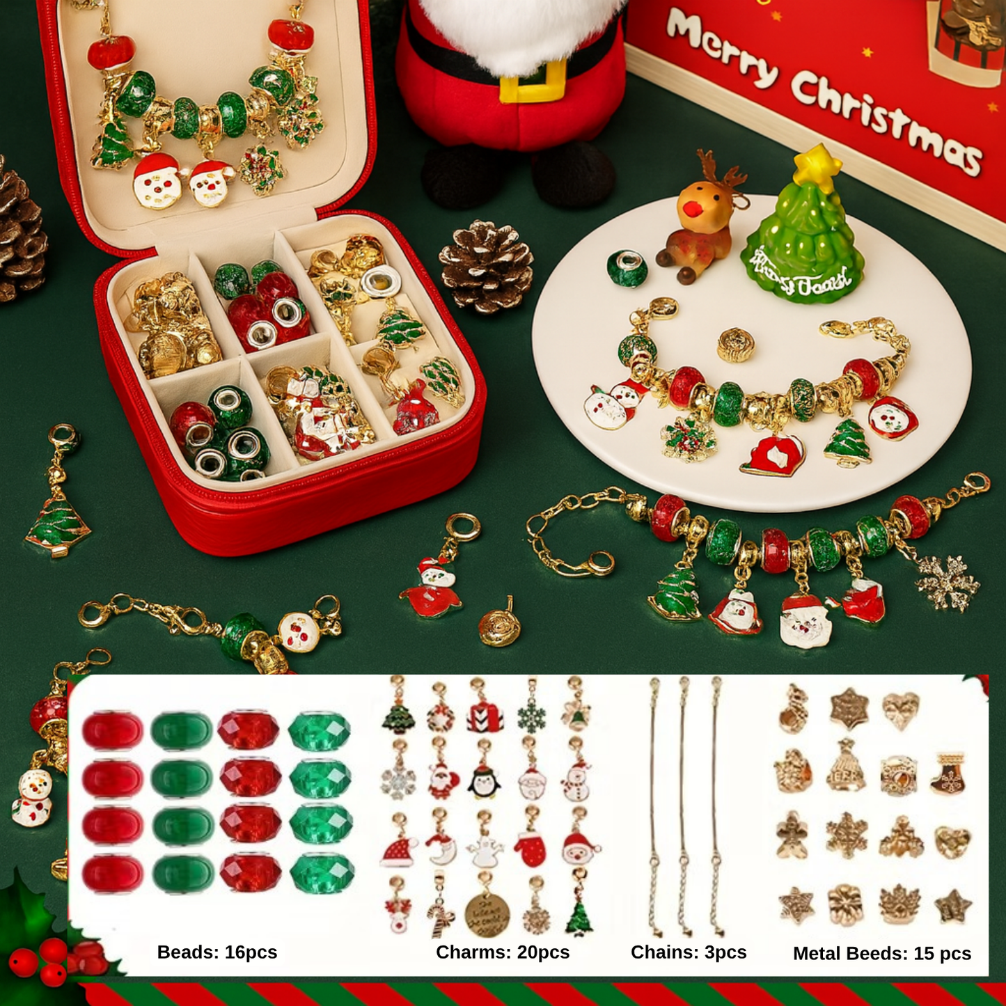 JingleBeads™ Christmas Bracelet Kit